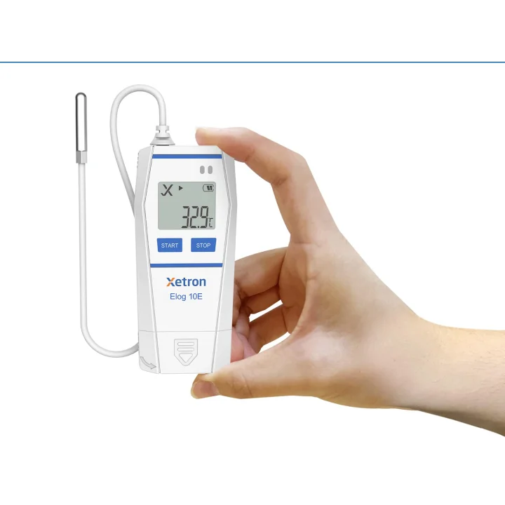 Xetron Elog10E Rejestrator temperatury czujnik zewnętrzny -30C do 70C 4 szt