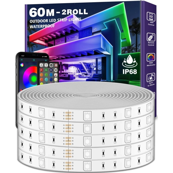 UŻYWANA Taśma LED LETIANPAI 60 m IP68 24V wodoodporne oświetlenie do wnętrz