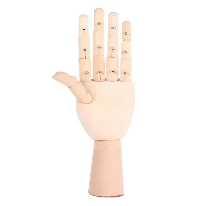 Drewniana ręka manekin 18 cm do rysowania model anatomiczny dla artystów i dekoracyjny element wnętrza