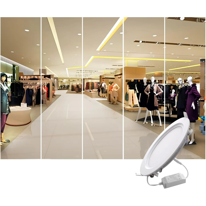 Lampa panelowa LED 8-12W, 240 V, 4 szt., opalkowanie zastępcze