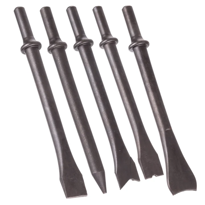 Młotek Ścinak Pneumatyczny Udarowy Automat + Groty długie 175mm okrągłe