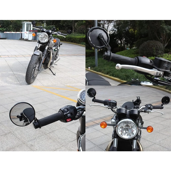 UŻYWANE Lusterko motocyklowe FENRIR 801-0505 okrągłe CNC antyodblaskowe