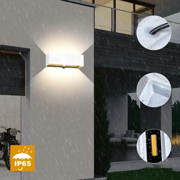 Lampy LED Kingwen 2x20W zewnętrzne wodoodporne 3000K