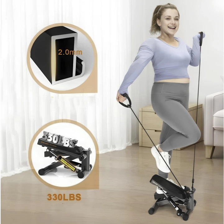 Stepper hydrauliczny HanTao Urządzenie do ćwiczeń nóg, obciążenie do 100 kg NIE KOMPLET