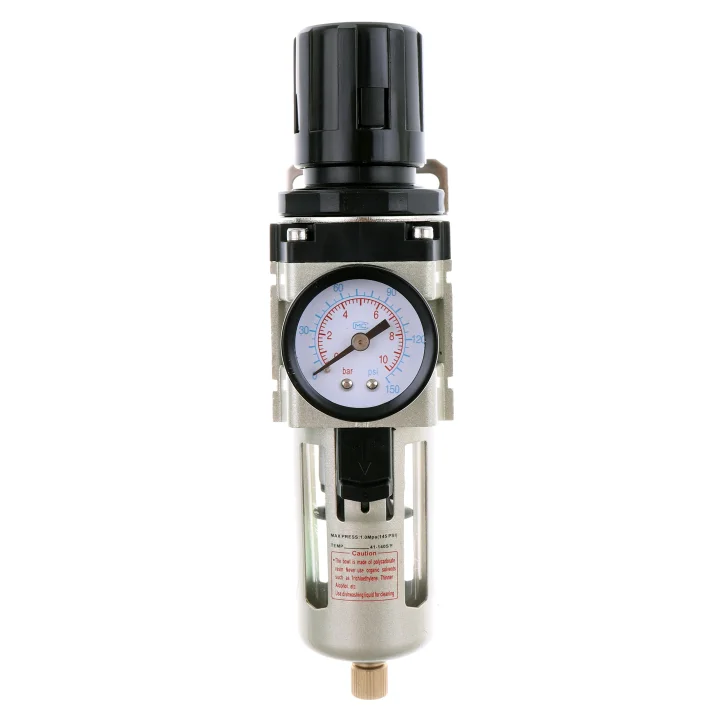 Filtr 20um Odwadniacz Reduktor Ciśnienia Sprężonego Powietrza 1/4