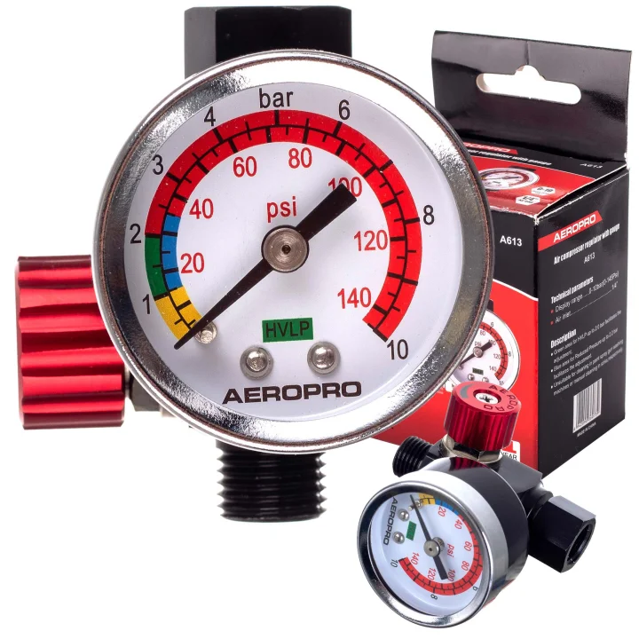 Reduktor Ciśnienia Pistoletu Lakierniczego AEROPRO A613 PREMIUM 1/4 MINI