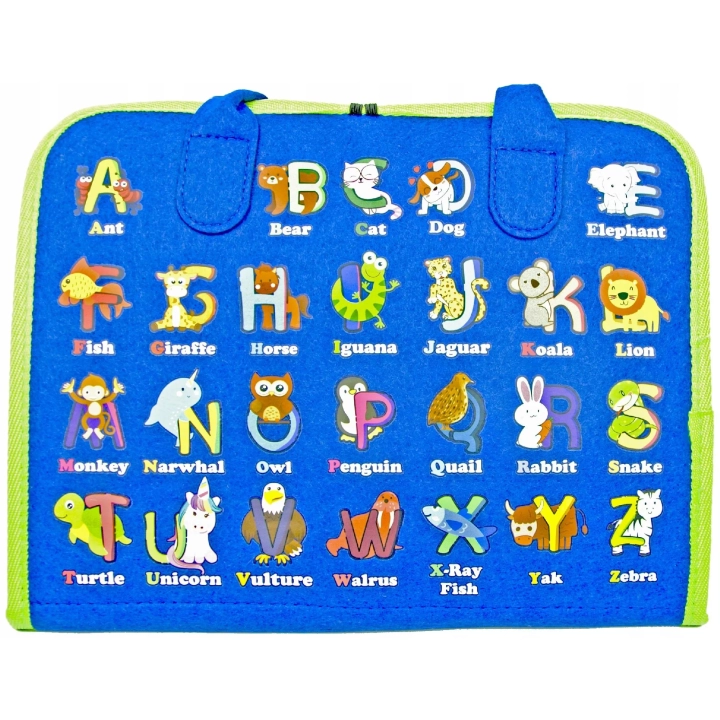 LT520 TABLICA MANIPULACYJNA DINOZAUR MONTESSORI KSIĄŻKA 3D SENSORYCZNA