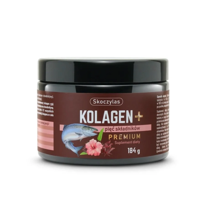 KOLAGEN PREMIUM z łososia, kwas hialuronowy, glukozamina, chondroityna