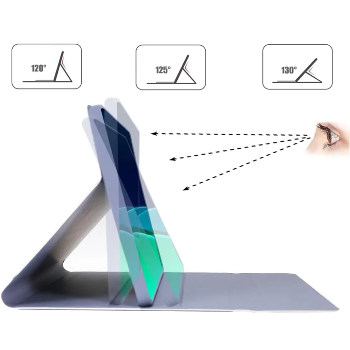 Etui z klawiaturą Jeloyutek dla Xiaomi Pad 6 11 cali, fioletowe