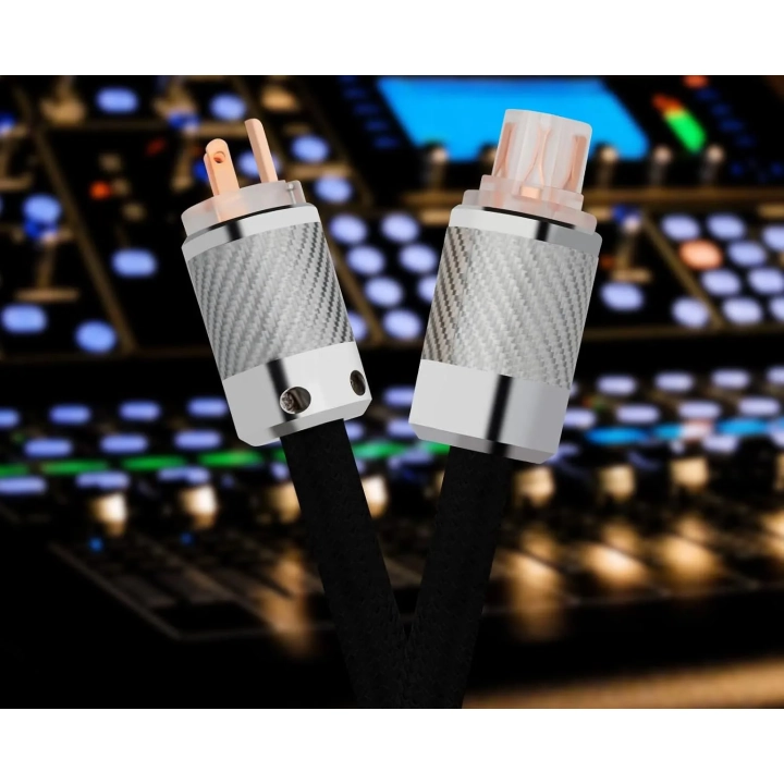 Kabel zasilający Preffair HiFi 10AWG, 1m, dla wzmacniacza, D503CF2R, 3.2MM2