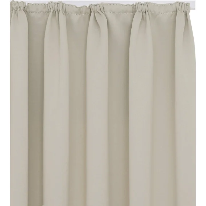 Zasłony zaciemniające Deconovo 140х245cm beżowe komplet 2 szt.