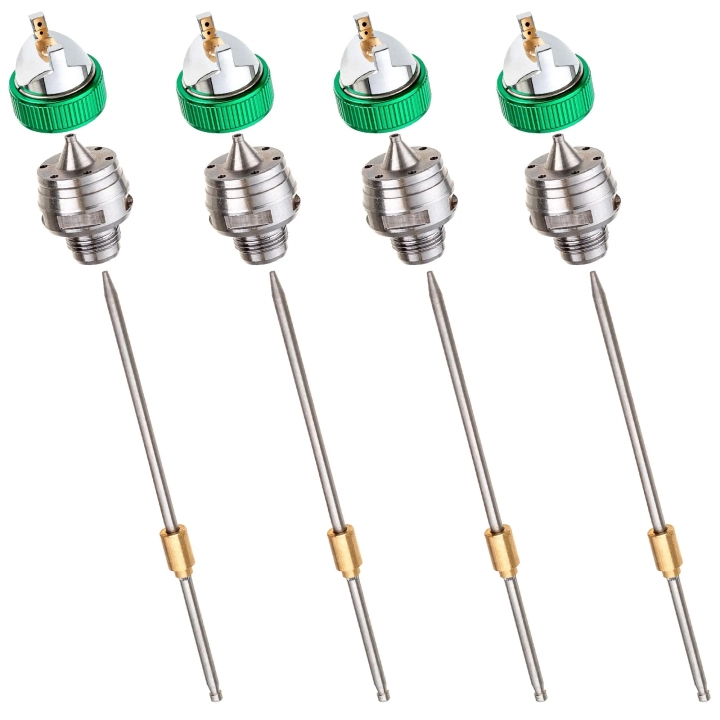 PISTOLET LAKIERNICZY 4X DYSZA HVLP 1.4 1.7 2.0 2.5 ZESTAW MALOWANIA 600ml