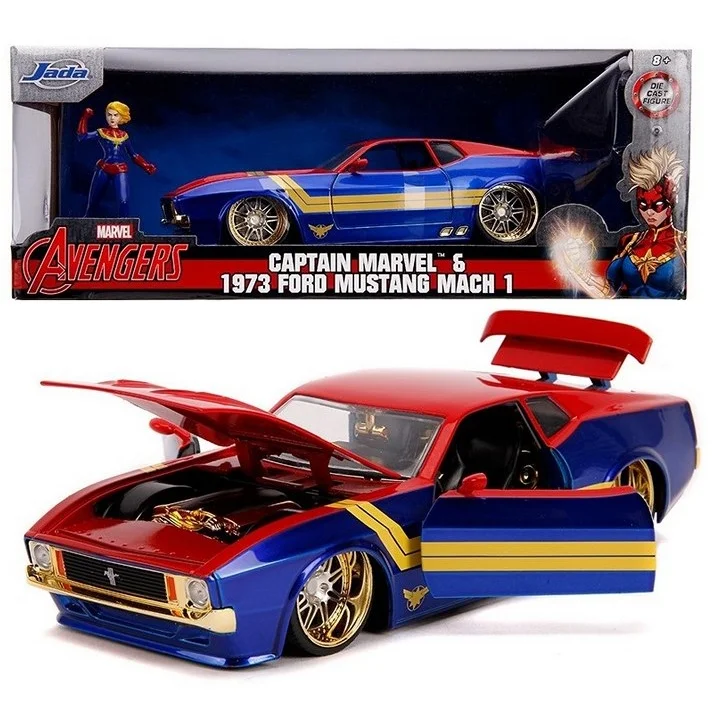 Jada Marvel Avengers Ford Mustang Mach I Captain Amerika 1:24