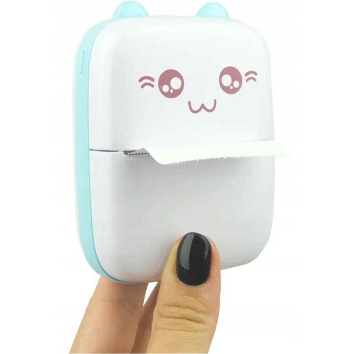 MINI DRUKARKA KOTEK DO ZDJĘĆ TERMICZNA KIESZONKOWA BEZPRZEWODOWA USB ROLKA
