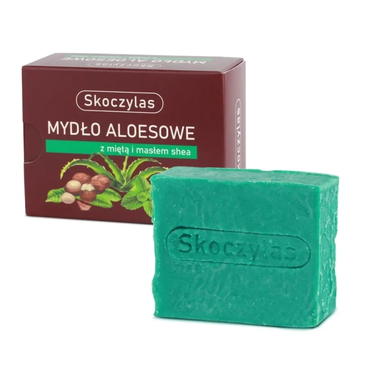 MYDŁO aloesowe z miętą i masłem shea - 100 g