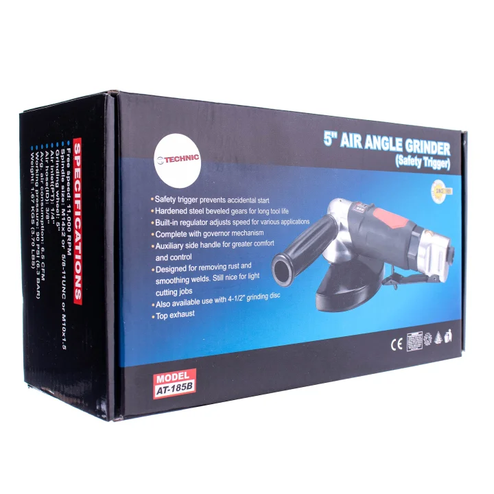 Szlifierka Kątowa Pneumatyczna 125mm Gwint M14 Profesional TC TECHNIC