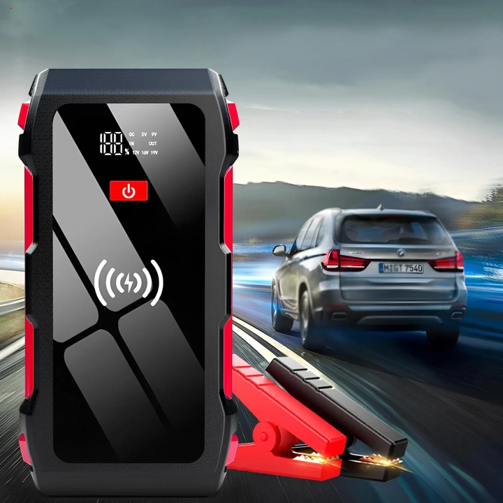 Urządzenie rozruchowe High Power M10 10000 mAh LED bezprzewodowe ładowanie
