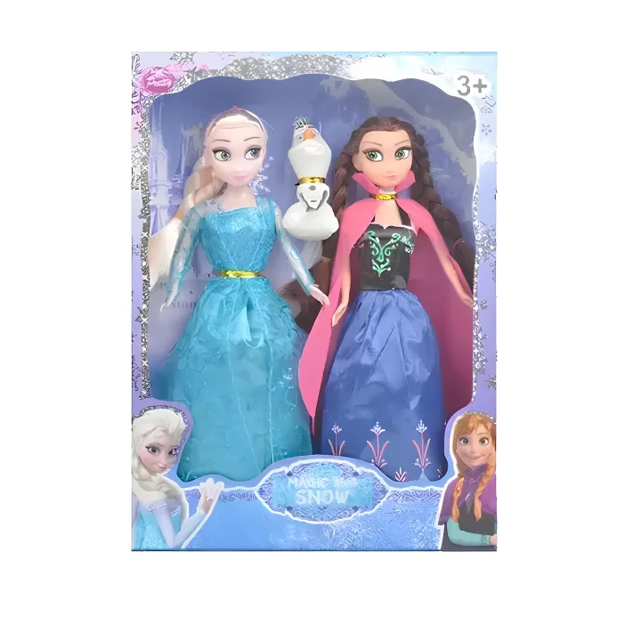 Lalki Elsa i Anna 28cm z filmu Kraina Lodu Frozen zestaw lalek z ruchomymi kończynami i ubraniami