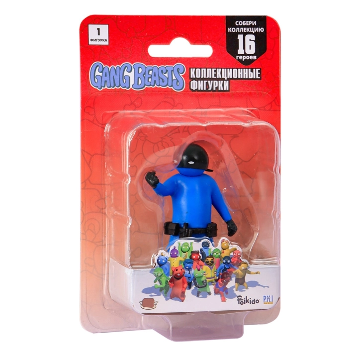P.M.I. Gang Beasts series 1 E Super Blue 7cm