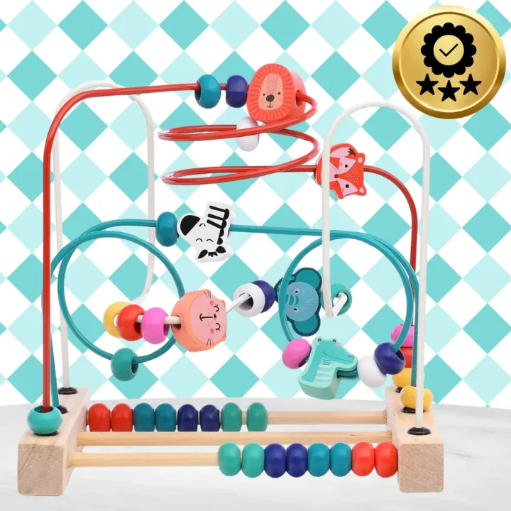 EDUKACYJNY DREWNIANY LABIRYNT PRZEPLATANKA ZWIERZETA ZOO NAUKA PREZENT