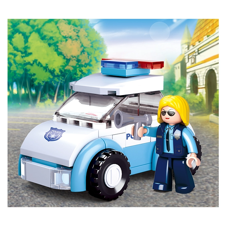 Klocki SLUBAN Policjantka 68 el. M38-B0600B