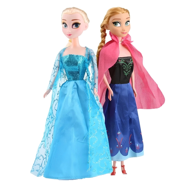 Lalki Elsa i Anna 28cm z filmu Kraina Lodu Frozen zestaw lalek z ruchomymi kończynami i ubraniami