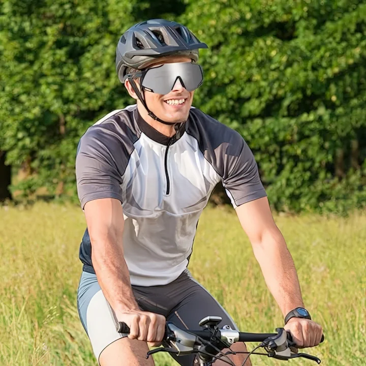 Okulary sportowe JUNDINGYUN z 5 wymiennymi soczewkami, 100% UV