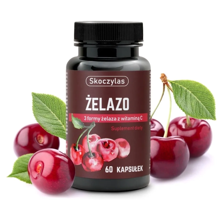 ŻELAZO 3 formy, wiśnia, witamina C
