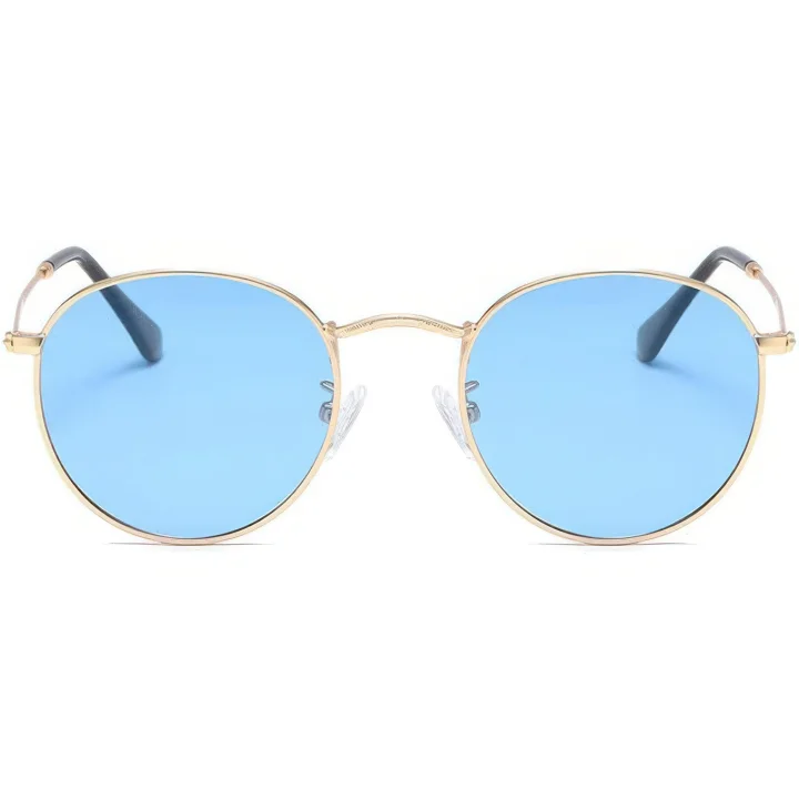 Okulary unisex przeciwsłoneczne polaryzacyjne RUNHUIS retro lekkie metalowe