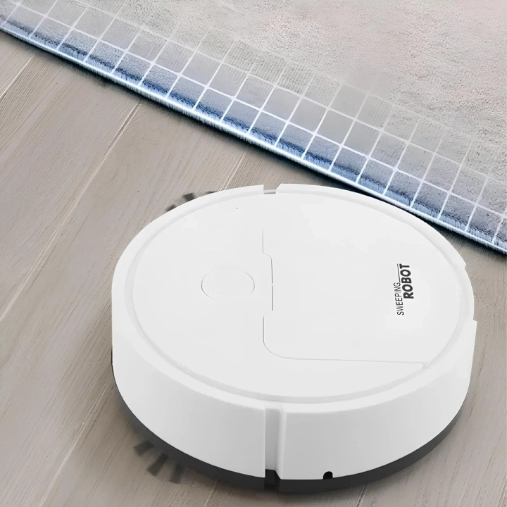 Robot sprzątający mini biały 400 mAh 3,7 V automatyczny odkurzacz do codziennego zbierania kurzu na małych powierzchniach
