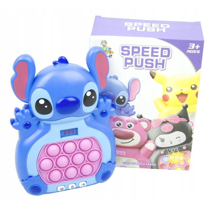 GRA ELEKTRONICZNA POP IT ZRĘCZNOŚCIOWA KONSOLA STITCH ZABAWKA SENSORYCZNA