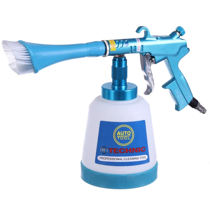 Pistolet Piorący do Prania Mycia Czyszczenia Tapicerki Dwie Dysze Szczotka