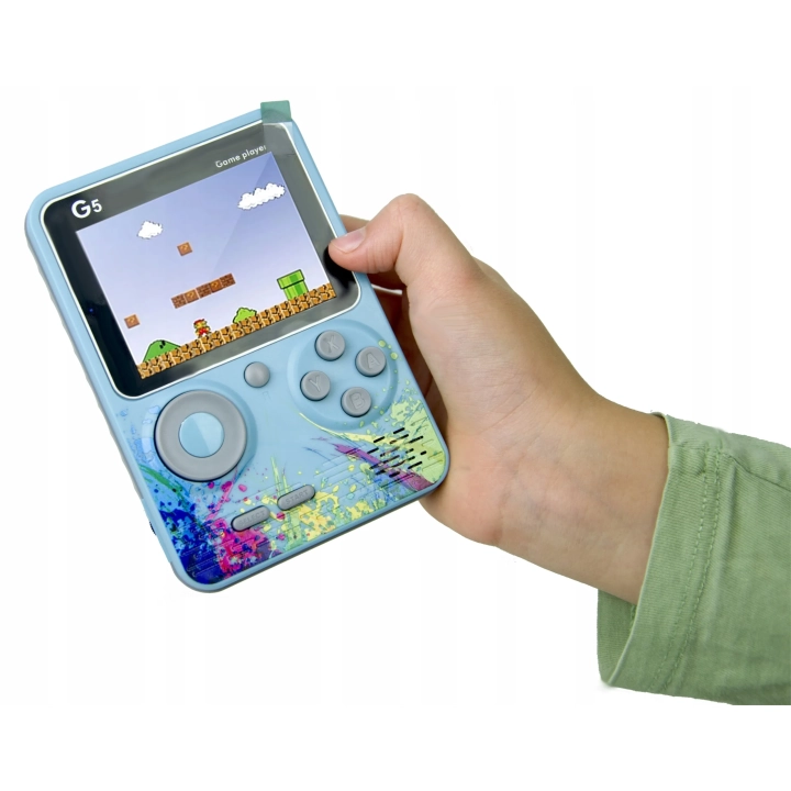PRZENOŚNA KONSOLA DO GIER KONSOLA Z GRAMI 500 GIER KABEL AV DO TV GAMEBOY