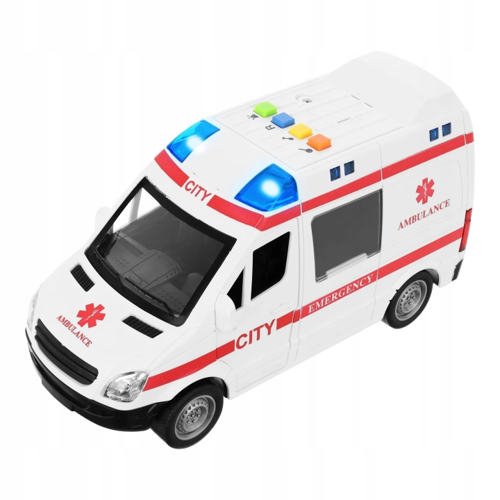 AMBULANS POGOTOWIE KARETKA OTWIERANE DRZWI DZWIĘK