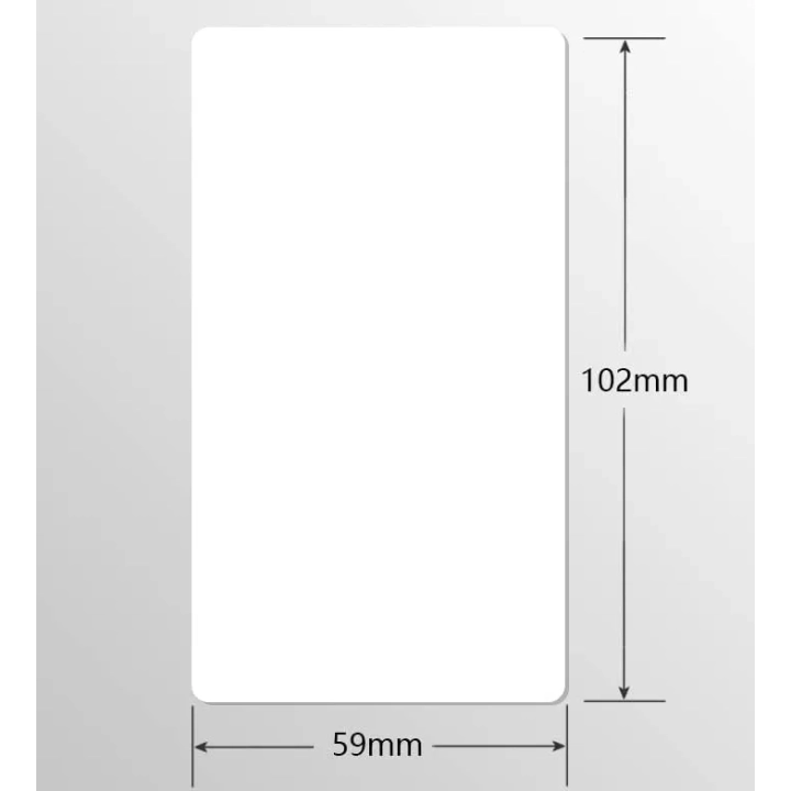 Etykiety samoprzylepne BETCKEY 102x59 mm 10 rolek 5750 szt.