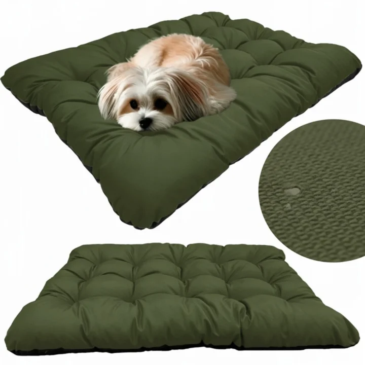 Legowisko dla psa poduszka PRESTIGE 120x80 cm wodoodporna zielone
