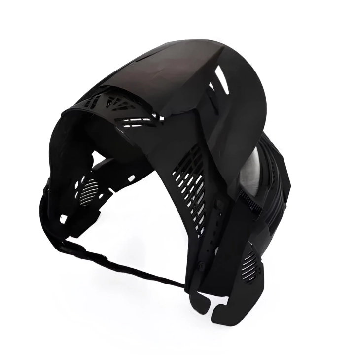 Kask paintball maska sportowa do paintballu ochrona twarzy z daszkiem i otworami wentylacyjnymi, odporny na uderzenia