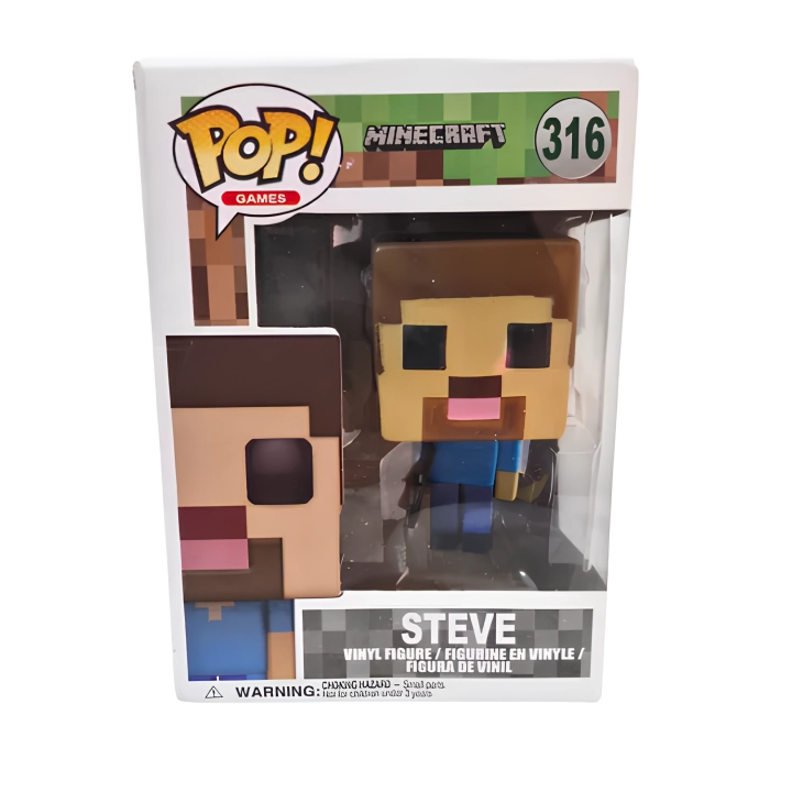 Figurka Minecraft Steve 10 cm kolekcjonerskim pudełku 15x12x10