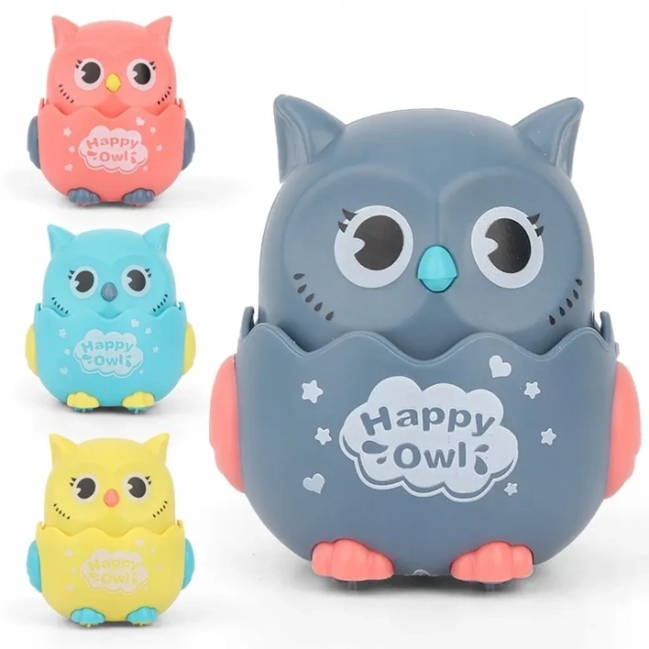 SZCZĘŚLIWA SOWA ZABAWKA SENSORYCZNA SÓWKA MALUCHA