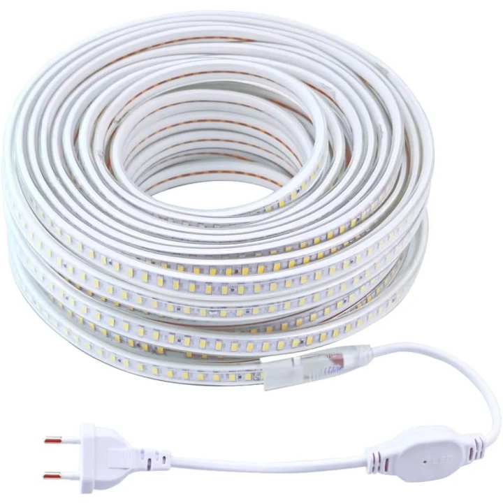 Taśma LED pcning 20m 220V 230V 5730 120 LED/m 6000K zimna biel POWYSTAWOWY