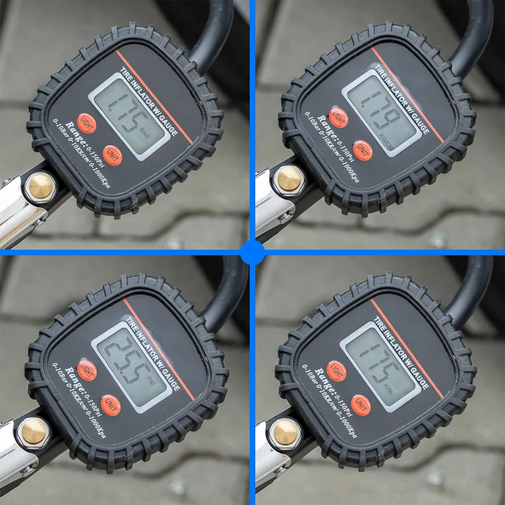 PISTOLET STY2208 (86003) do pompowania kół z cyfrowym manometrem