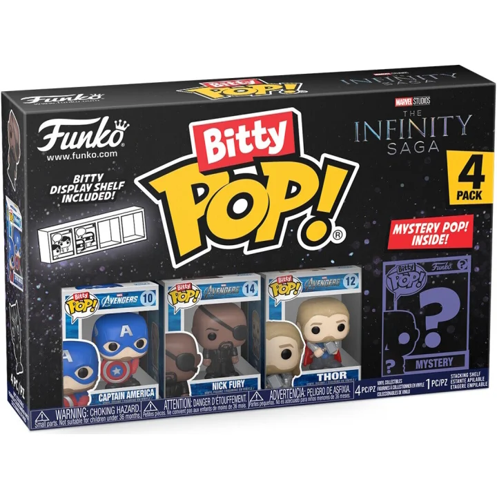 Funko Bitty POP! Marvel Infinity Captain Ameryka 2cm 4pak
