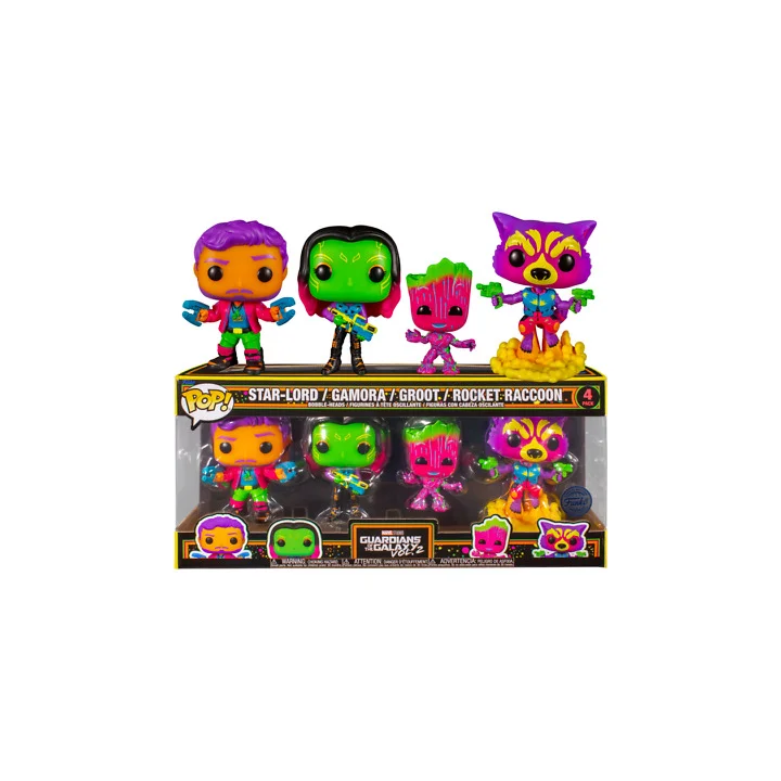 Funko POP Marvel GOTG Gamora Groot Rocket 4pak SE