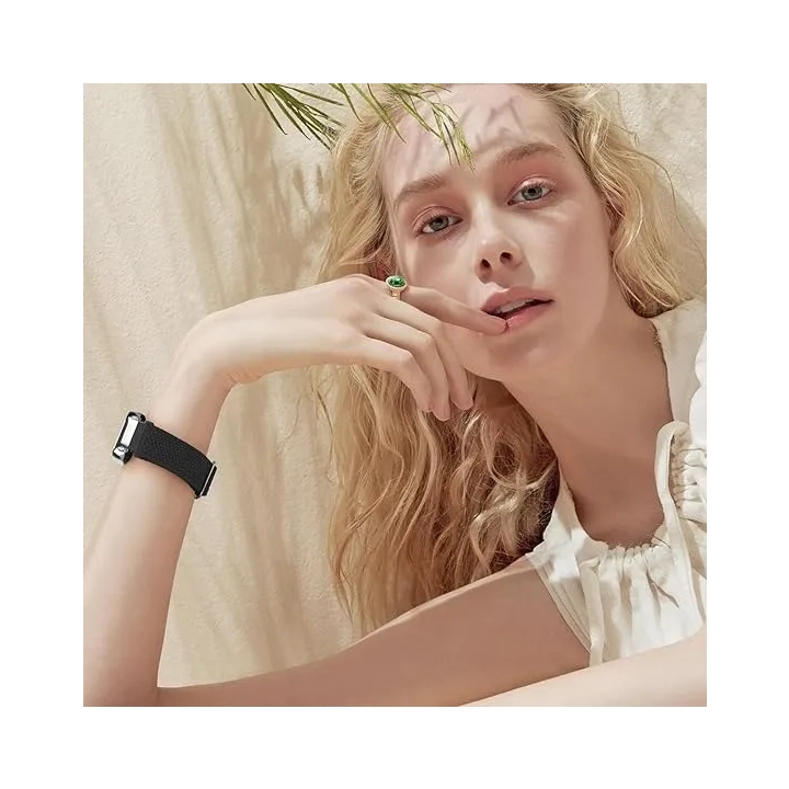 Pasek do Redmi Watch 5/5 Lite elastyczny nylonowy regulowany czarny