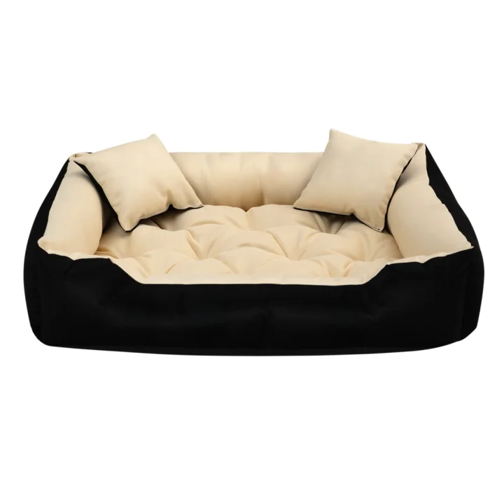 Legowisko dla psa kojec ECCO 75x65 cm wodoodporne beżowe