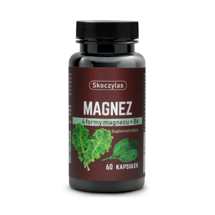 MAGNEZ 4 formy, witamina B6, szpinak, jarmuż