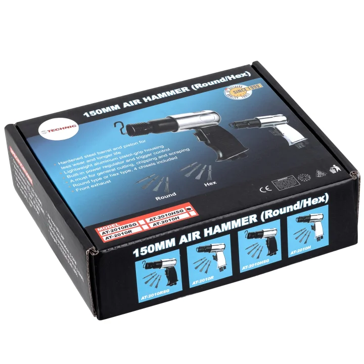 Młotek pneumatyczny Udarowy Zestaw Groty Dłuta Przecinaki Sześciokątne