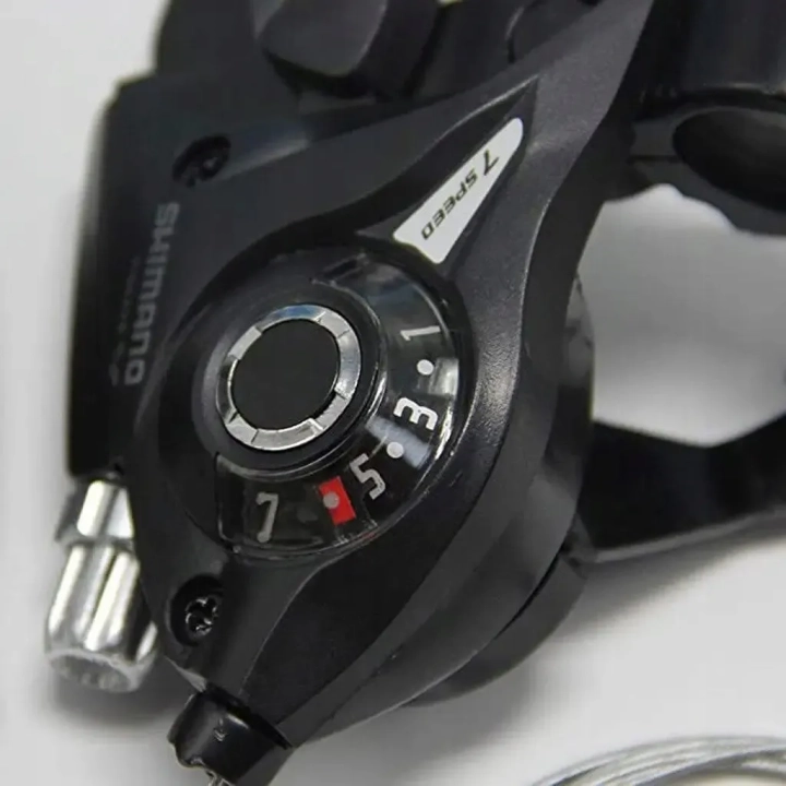 Komplet KLAMKOMANETKI Shimano ST-EF51-7 Altus 3x7 dźwignie zmiany biegów do roweru