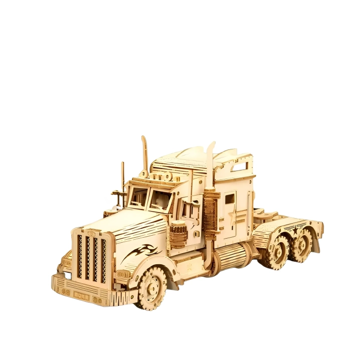 Puzzle 3D Robotime 3D Ciężarówka 286 części drewniany model do składania