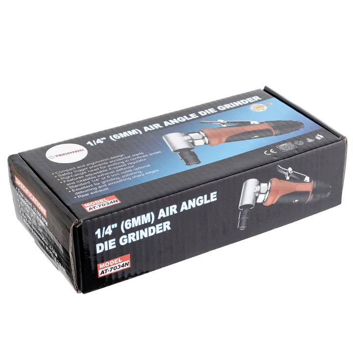 Szlifierka Kątowa Pneumatyczna 1/4” z Regulacją - Trzpień 6mm TC Technic